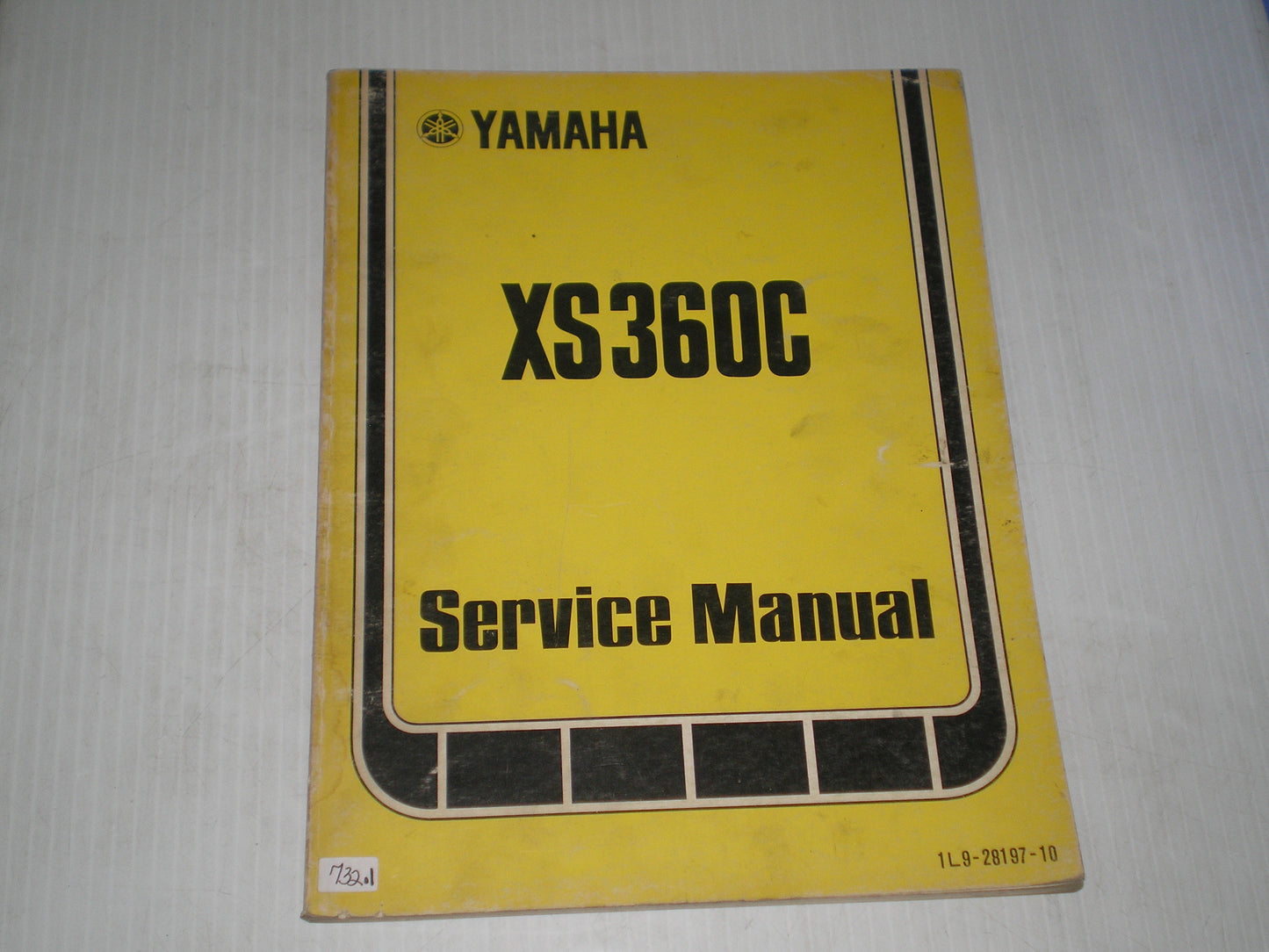 YAMAHA XS360C  XS360 C 1976 Service Manual  1L9-28197-10  LIT-11616-00-49  #732.1