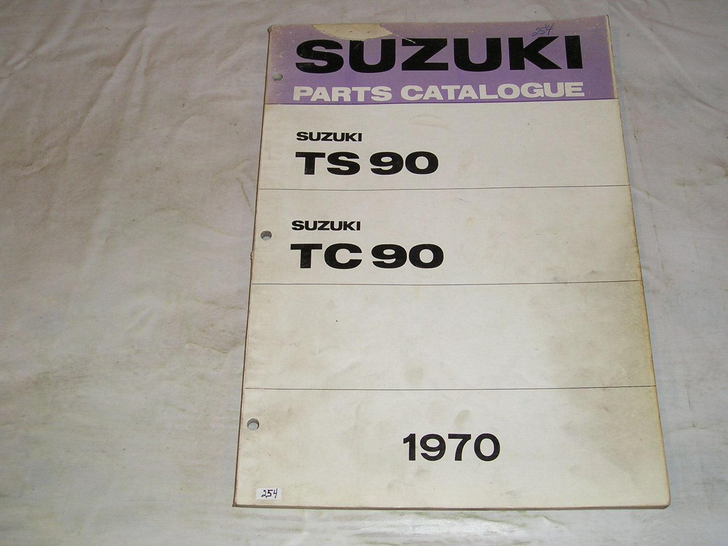 SUZUKI TC90  TS90 1970  Factory Parts Catalogue  #254