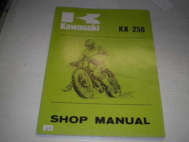 KAWASAKI KX250 1974  Factory Shop Manual  99997-706  #809