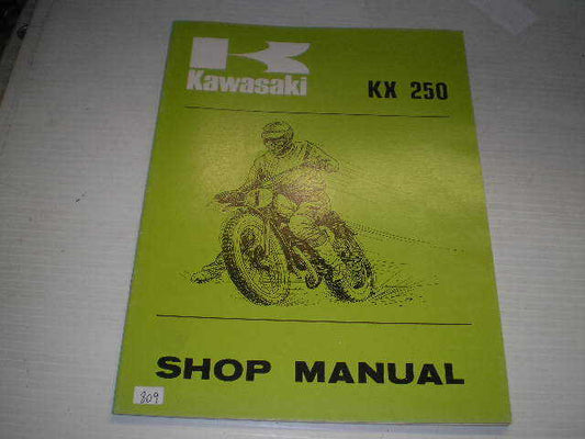 KAWASAKI KX250 1974  Factory Shop Manual  99997-706  #809