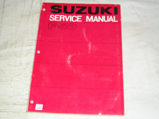 SUZUKI F50  50cc  1970   Factory Service Manual  #353