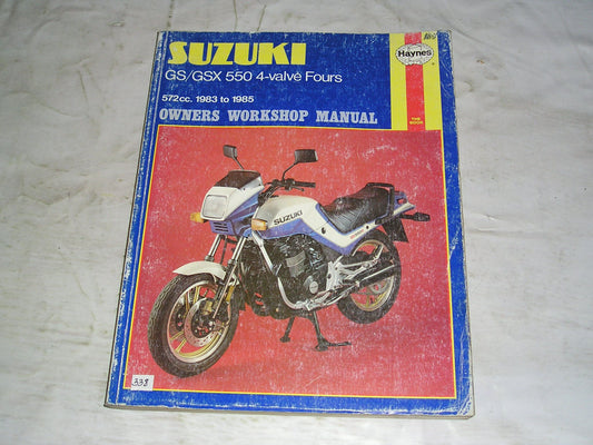 SUZUKI GS550 GSX550 1983-1985  Haynes Owners Workshop Manual 1133  #338