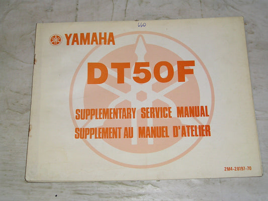 YAMAHA DT50F  DT50 F 1979 Service Supplement Manual  2M4-28197-70  #660