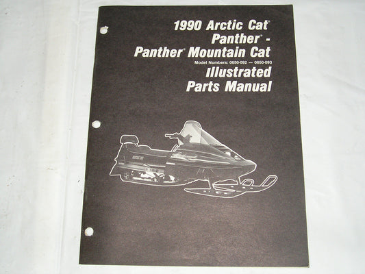 ARCTIC CAT Snowmobile Panther & Panther Mountain Cat 1990 Parts Manual #S39