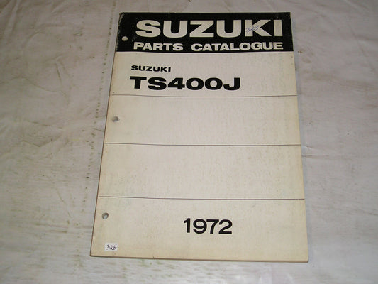 SUZUKI TS400 J 1972 Factory Parts Catalogue #323.1