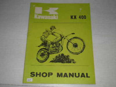 KAWASAKI KX400 1975  Shop / Service Manual  99997-718  #833