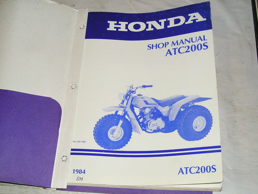 HONDA ATC200 S 1984 Shop / Service Manual  HM-1089  #534