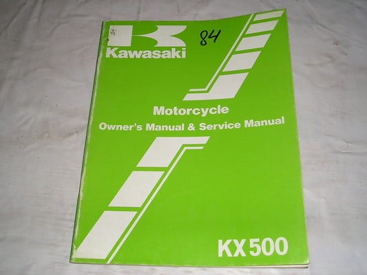 KAWASAKI KX500 A2 1984  Owner's & Service Manual  99920-1246-01  #54