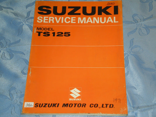 SUZUKI TS125 1971 Factory Service Manual #382