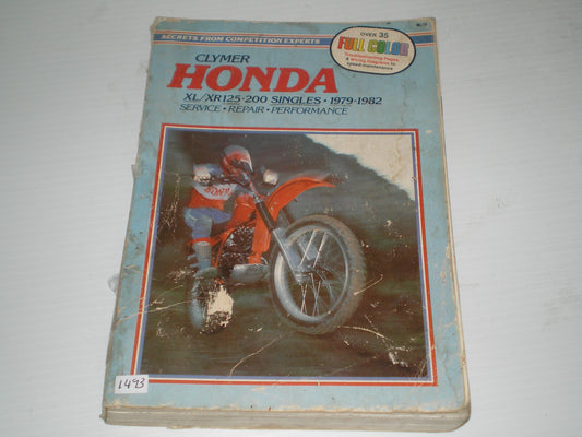 HONDA XL125 XL185 XR185 XR200 1979-1982 Clymer Service Manual M318 #1493