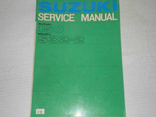 SUZUKI 150 Model S32 -2 1965 Service Manual #375