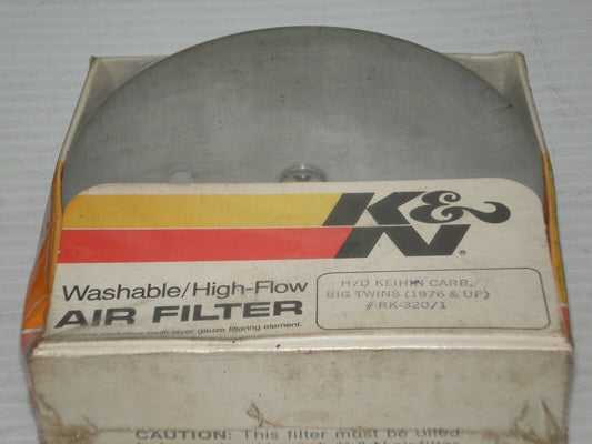Harley Davidson BT ( Big Twin ) Keihin Carb K&N Air Filter RK-320/1