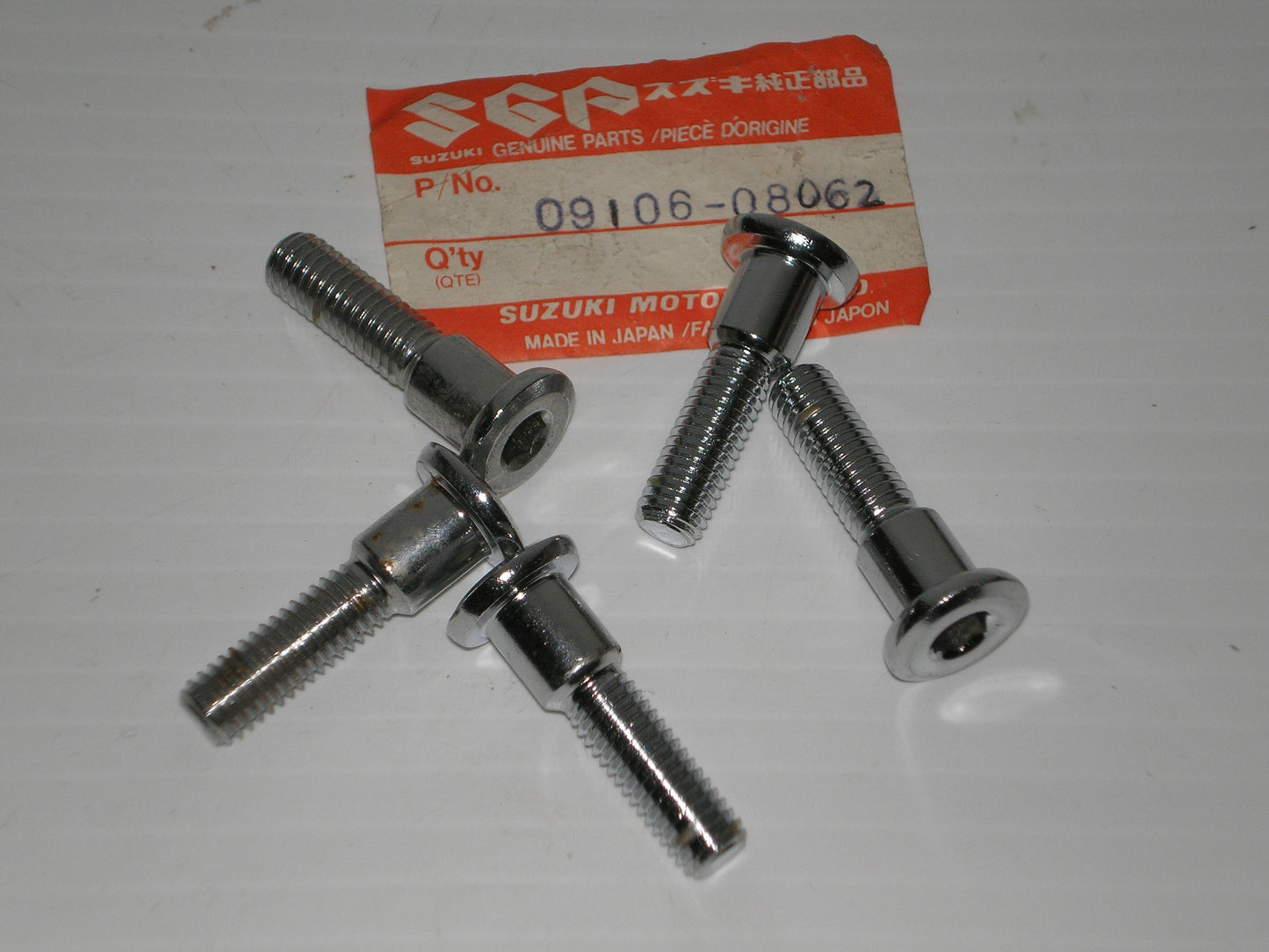 SUZUKI GSXR1100 GSXR750 GSXR600 GSX1100 VS1400 Chrome Allan Bolts 09106-08062