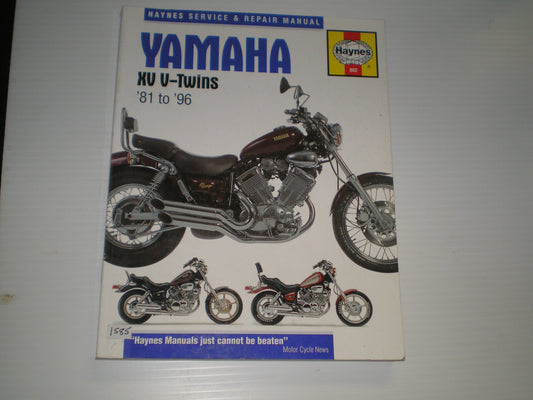 YAMAHA XV535 XV700 XV750 XV920 XV1000 XV1100 TR1 1981-1996  Haynes Workshop Manual 802  #1585
