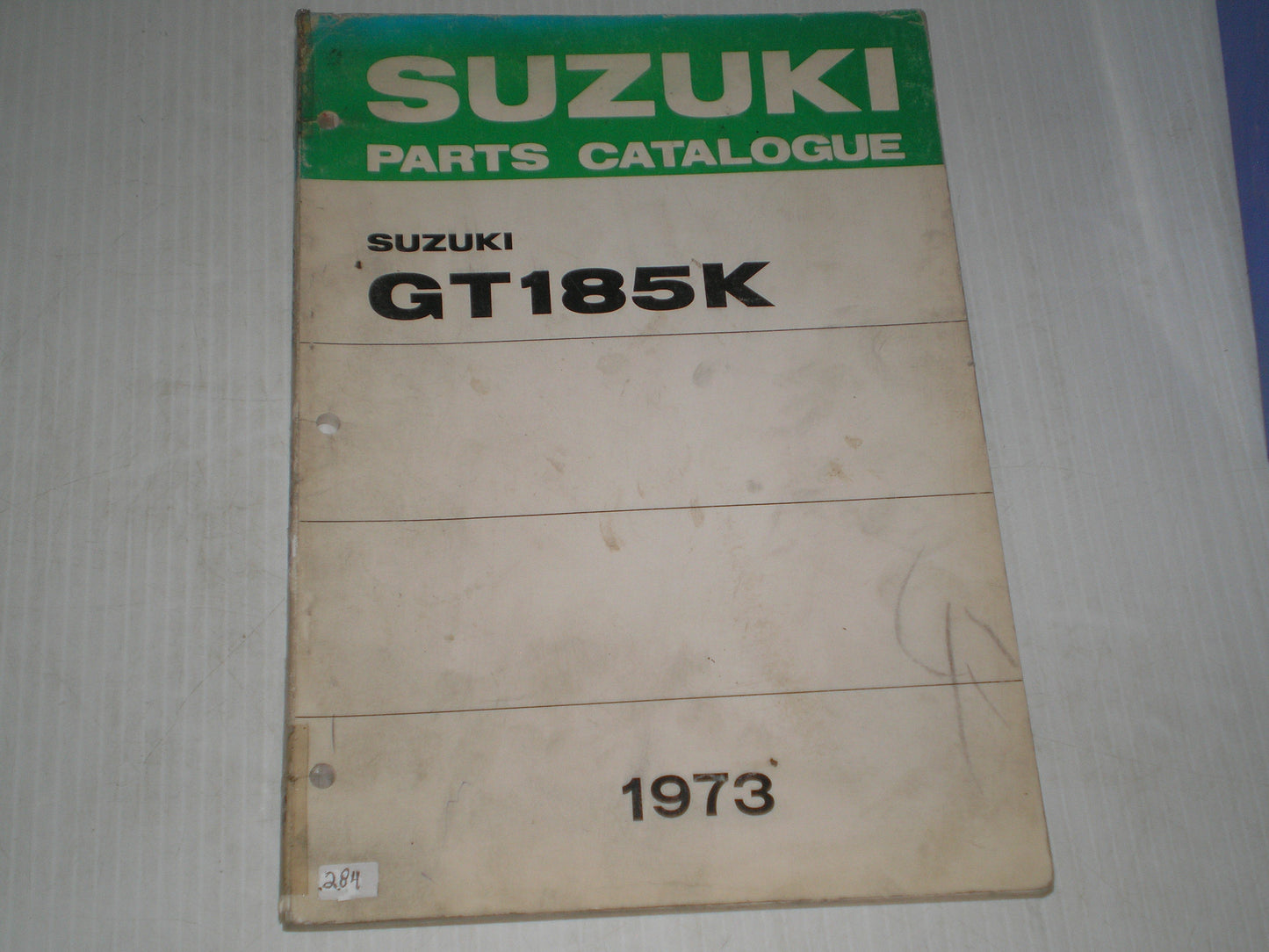 SUZUKI GT185 K  1973  Factory Parts Catalogue  #284