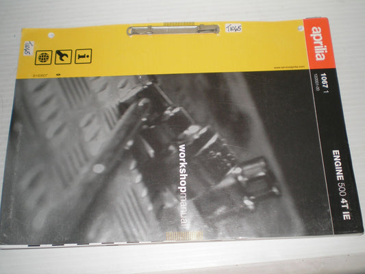 APRILIA 500 4T IE Engine Rebuild Workshop / Service Manual 8140607 #E95