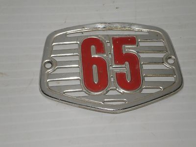 HONDA S65 Motorcycle Front Fork Horn Cover Emblem 61311-035-810