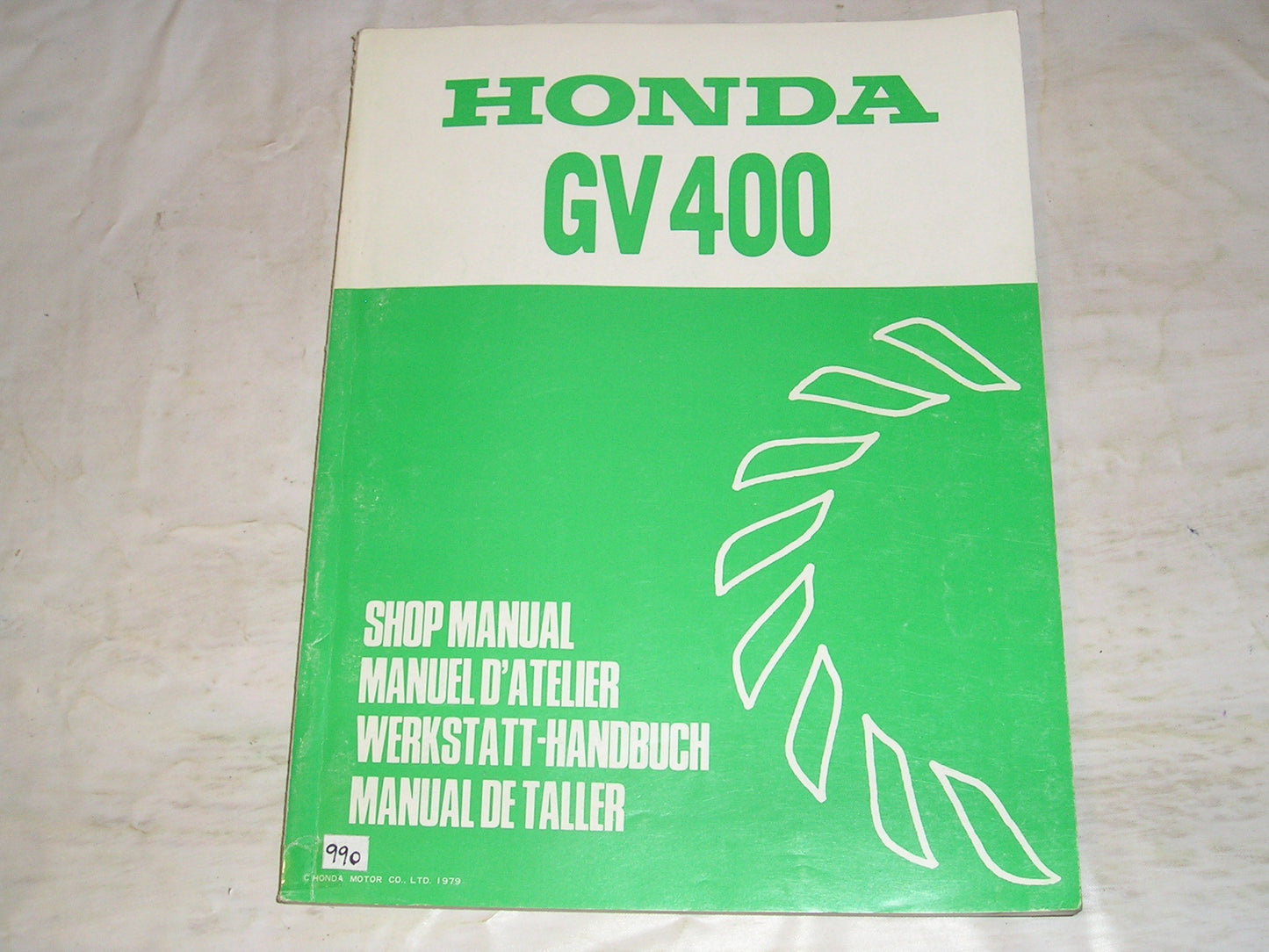 HONDA GV400 1979-1983  General Purpose Engine  Service Manual  6689101  #990