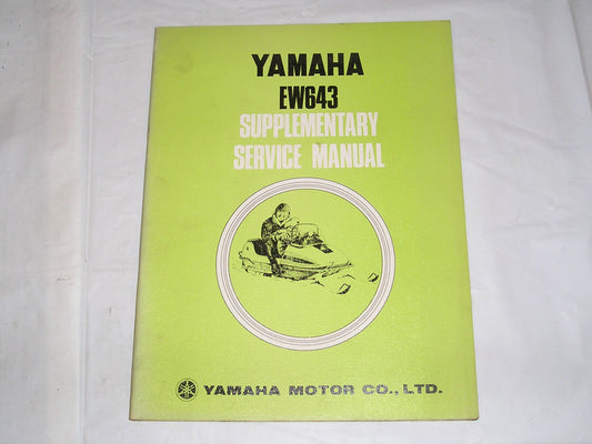 YAMAHA EW643  1973   Service Manual Supplement   #S105
