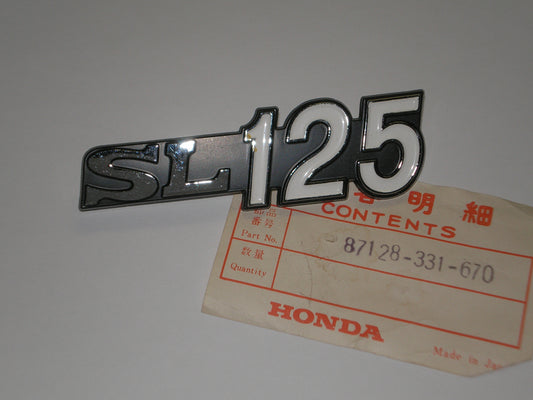 HONDA  SL125 Frame / Side  Cover  Emblem  87128-331-670