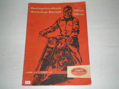CZ JAWA Motorcycle 250 and 350 Workshop Manual #B714
