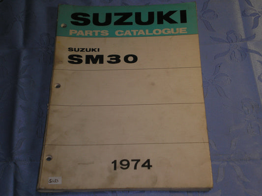 SUZUKI Snowmobile  SM30  K/L  1974  Parts Catalogue  #S235