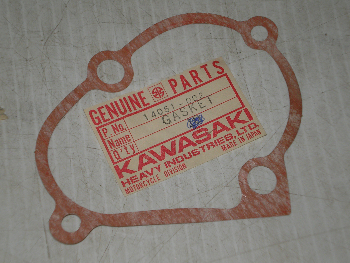 KAWASAKI G4 KV100  L/H Engine Cover Cap Gasket  14051-002