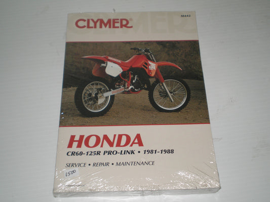 HONDA CR60R  CR80R  CR125R  Pro-Link  1981-1988   Clymer Service Manual M442  #1500