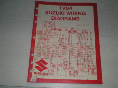 SUZUKI 1984 E Models Wiring Diagrams Manual 99923-13841 #846