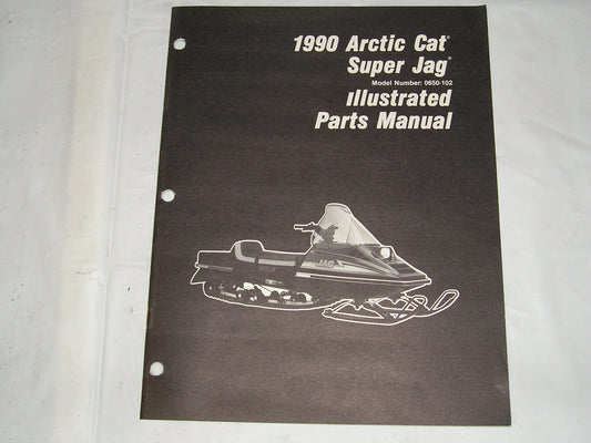 ARCTIC CAT Snowmobile Super Jag 1990 Parts Manuel #S41