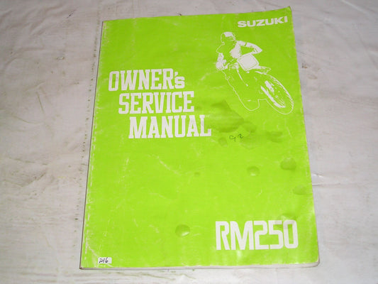 SUZUKI RM250 1992 Service Manual 99011-28C53-01A #246