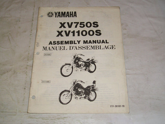 YAMAHA XV750 S  XV1100 S  Virago  1986 Assembly Manual  1TF-28107-70  #434