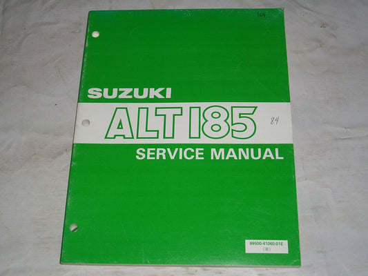 SUZUKI ALT185 1984 Service Manual  99500-41060-01E  #104