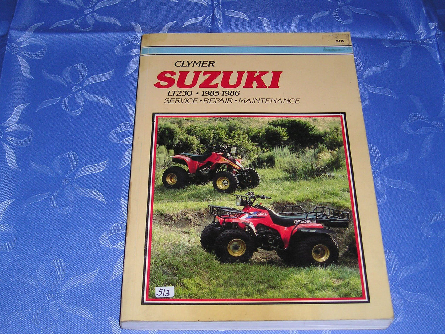 SUZUKI LT230  LT-F230 1985-1986  Clymer Service Manual  M475  #513