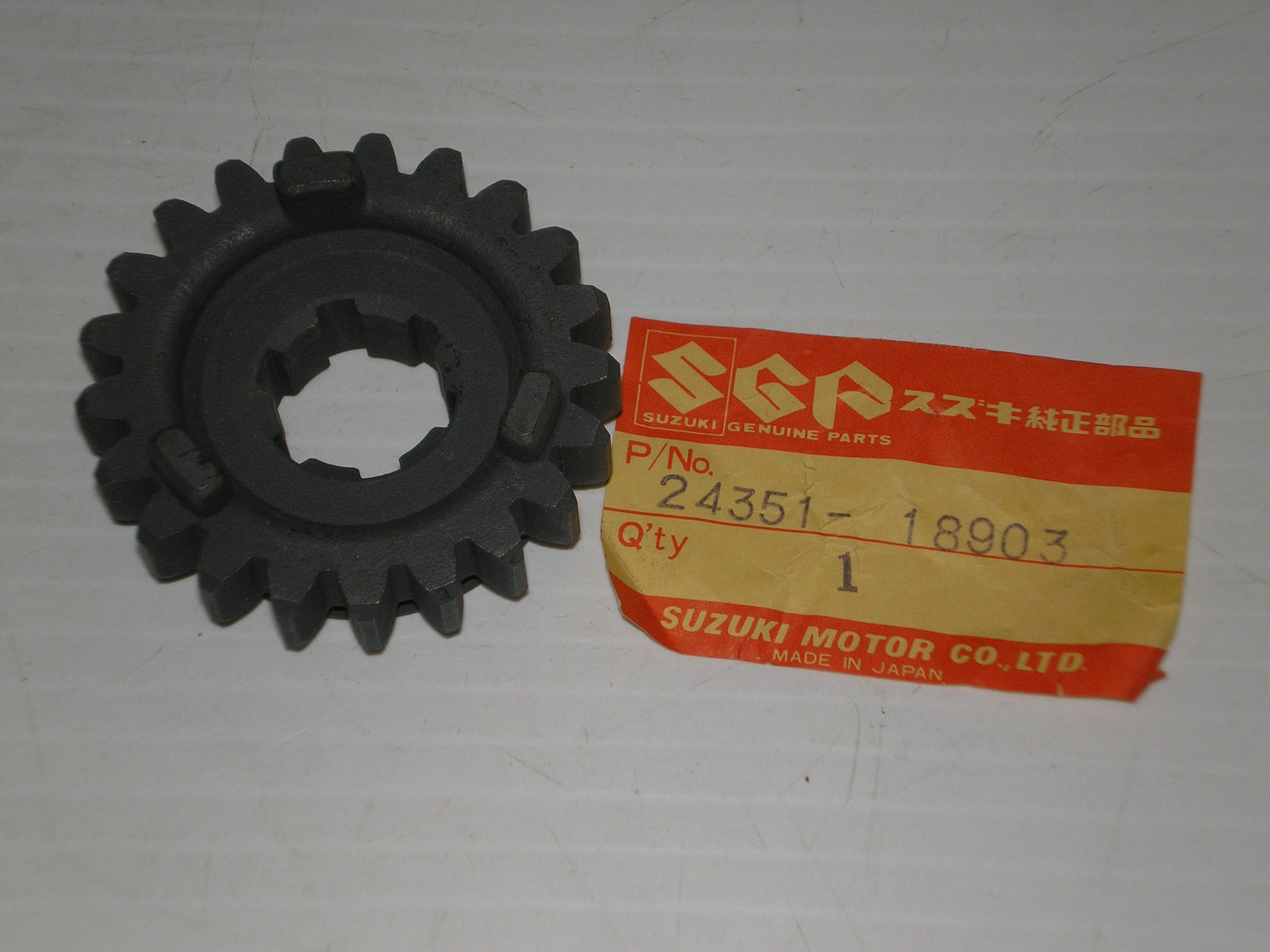 SUZUKI ALT125 LT125 1983-1984 Transmission Fifth Driven Gear 24351-18903