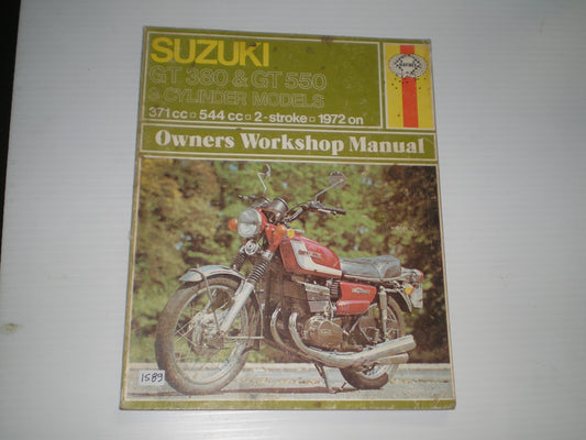 SUZUKI GT380 GT550 1972 on Haynes Workshop Manual 216 #1589