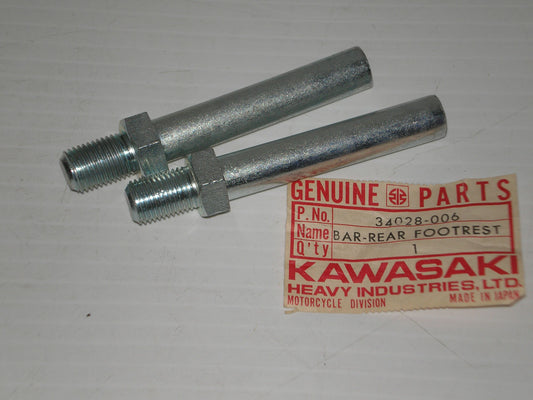 KAWASAKI G3 KH100 MB1 1970-1976 Rear Footrest Bar 34028-006