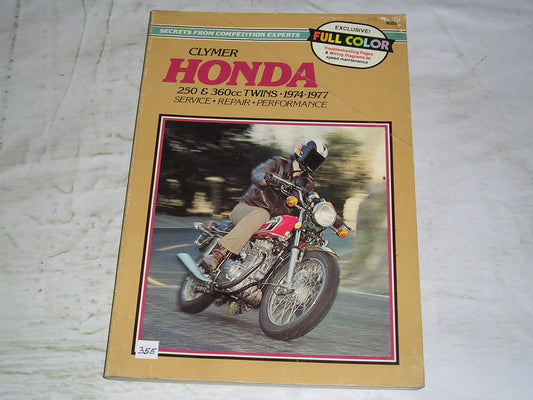 HONDA CB250 CB360 CJ250 CJ360 CL360 Twins 1974-1977 Clymer Service Manual M323 #355
