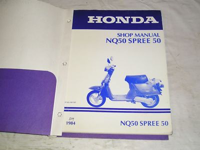 HONDA NQ50 Spree  1984  Service / Shop Manual  HM-1087  #549