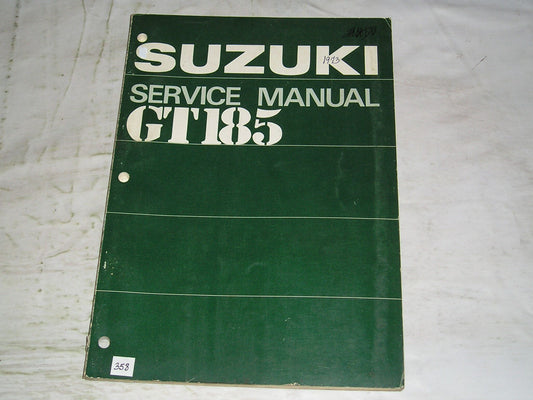 SUZUKI GT185  1973   Factory Service Manual   #358