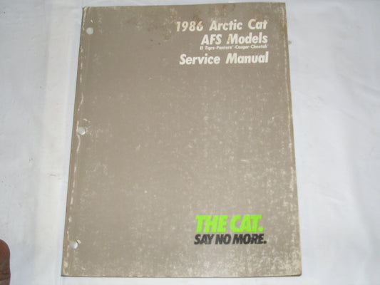 ARCTIC CAT Snowmobile AFS Models Service Manual # 1696