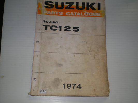 SUZUKI TC125 J/K/L Prospector 1974 Parts Catalogue #1588