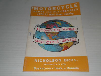 Nicholson Bros. Motorcycle Ltd 1976-1977  Parts & Accessories Catalogue  #E158