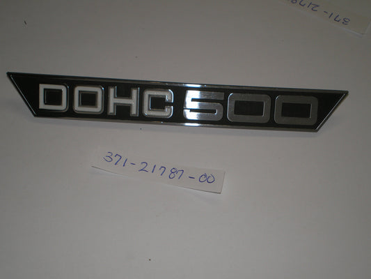 YAMAHA TX500 XS500 Battery Box Side Frame Cover Emblem 371-21787-00