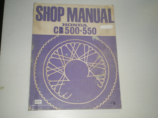 HONDA CB500 CB550 CB550F  1976  Service Manual  6137405  #1571