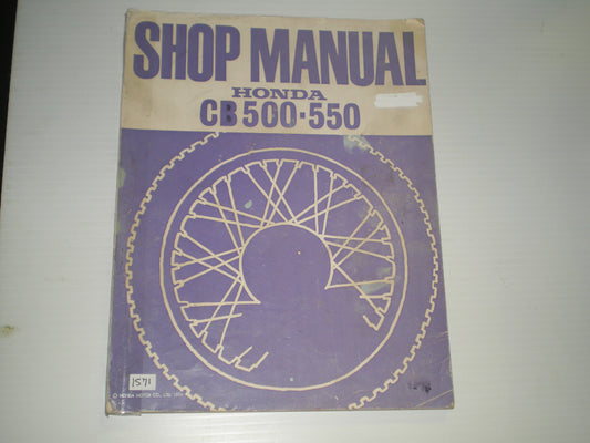 HONDA CB500 CB550 CB550F 1976 Service Manual 6137405 #1571