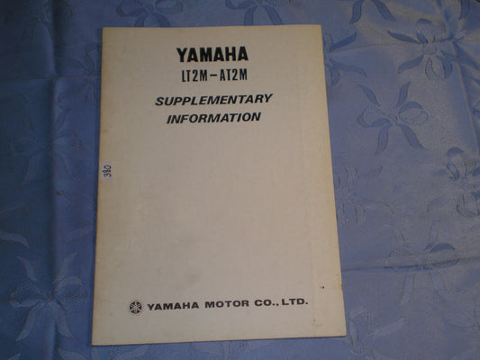 YAMAHA AT2 M  LT2 M 1972 Supplementary Information Manual #380