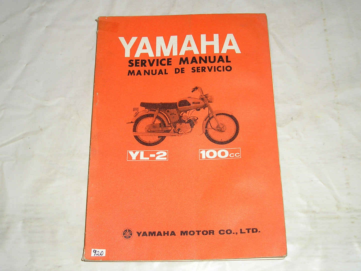YAMAHA 100  YL2  YL-2  1967  Factory Service Manual  #920