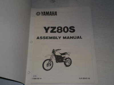 YAMAHA YZ80 S 1986 Assembly Manual  1LR-28107-10  LIT-11666-05-14  #230