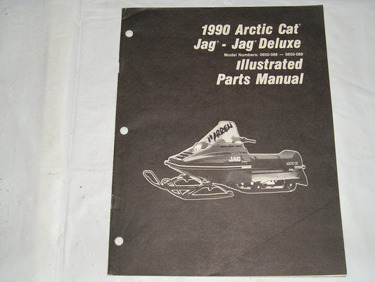 ARCTIC CAT Snowmobile Jag & Jag Deluxe 1990 Parts Manual #S42